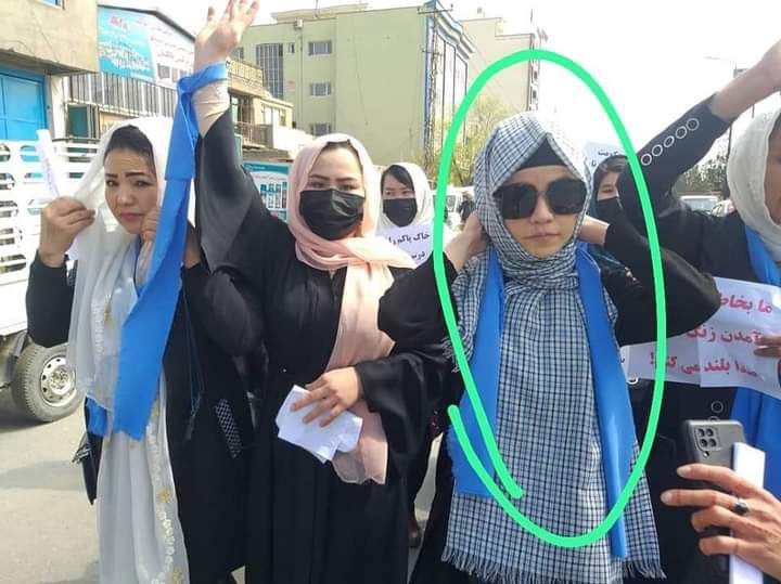 women protest against taliban 2023 march