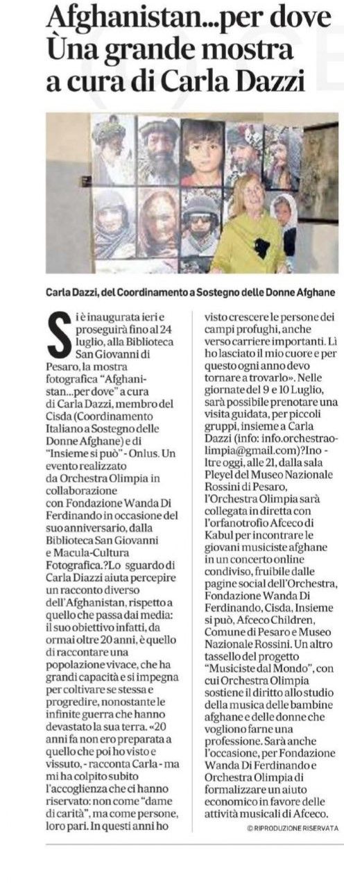 Articolo Orchestra Olimpia e Afceco Articolo Orchestra Olimpia e Afceco